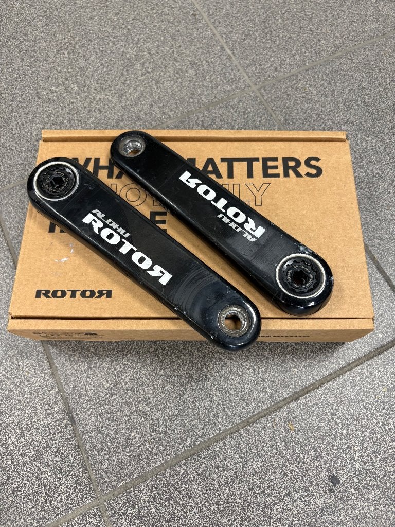 Rotor Aldhu carbon crankarmen 172,5mm, Fietsen en Brommers, Fietsonderdelen, Ophalen, Gebruikt, Crankstel of Pedalen, Carbon