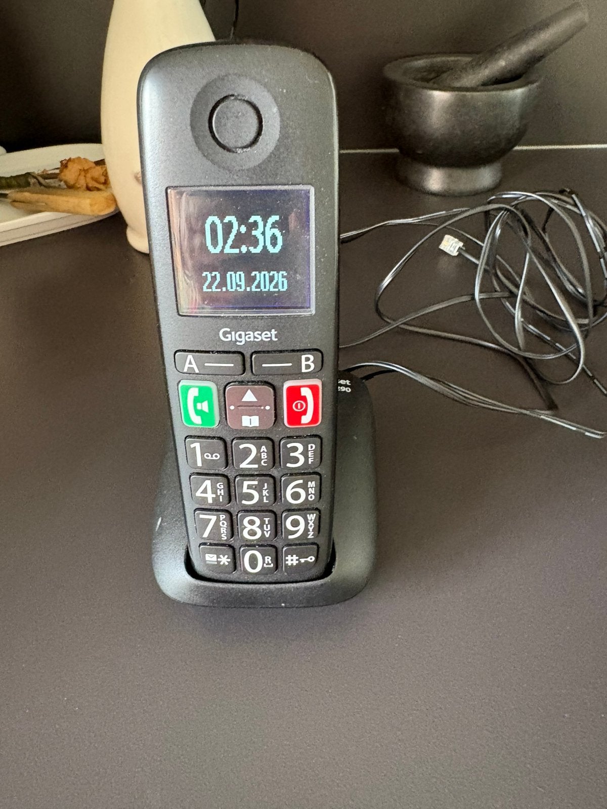 Draagbare vaste telefoon, Ophalen, Gebruikt
