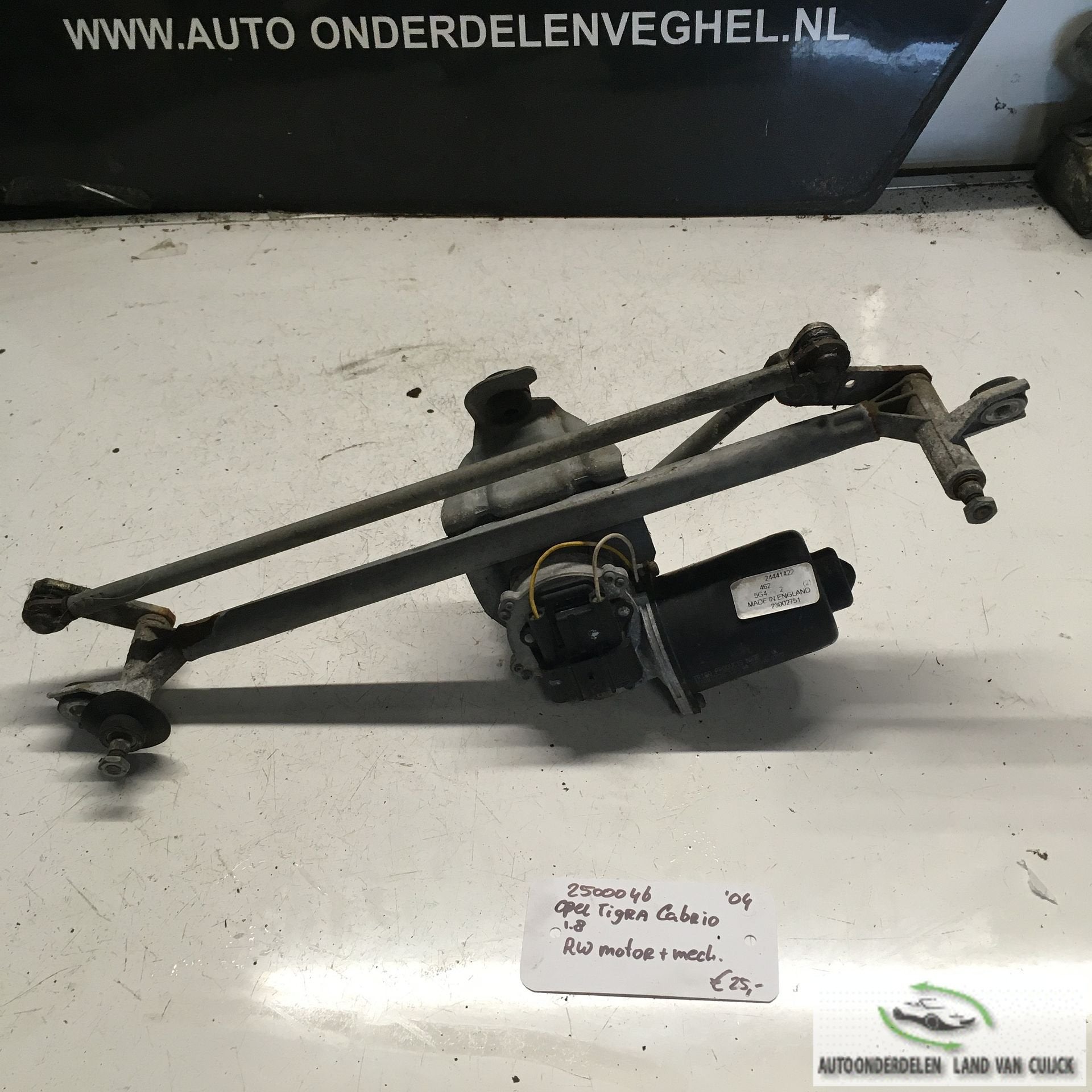Opel Tigra Cabrio 1.8 B 2004 2500046   Ruitenwissermotor met, Autos : Pièces & Accessoires, -, Utilisé, -, -