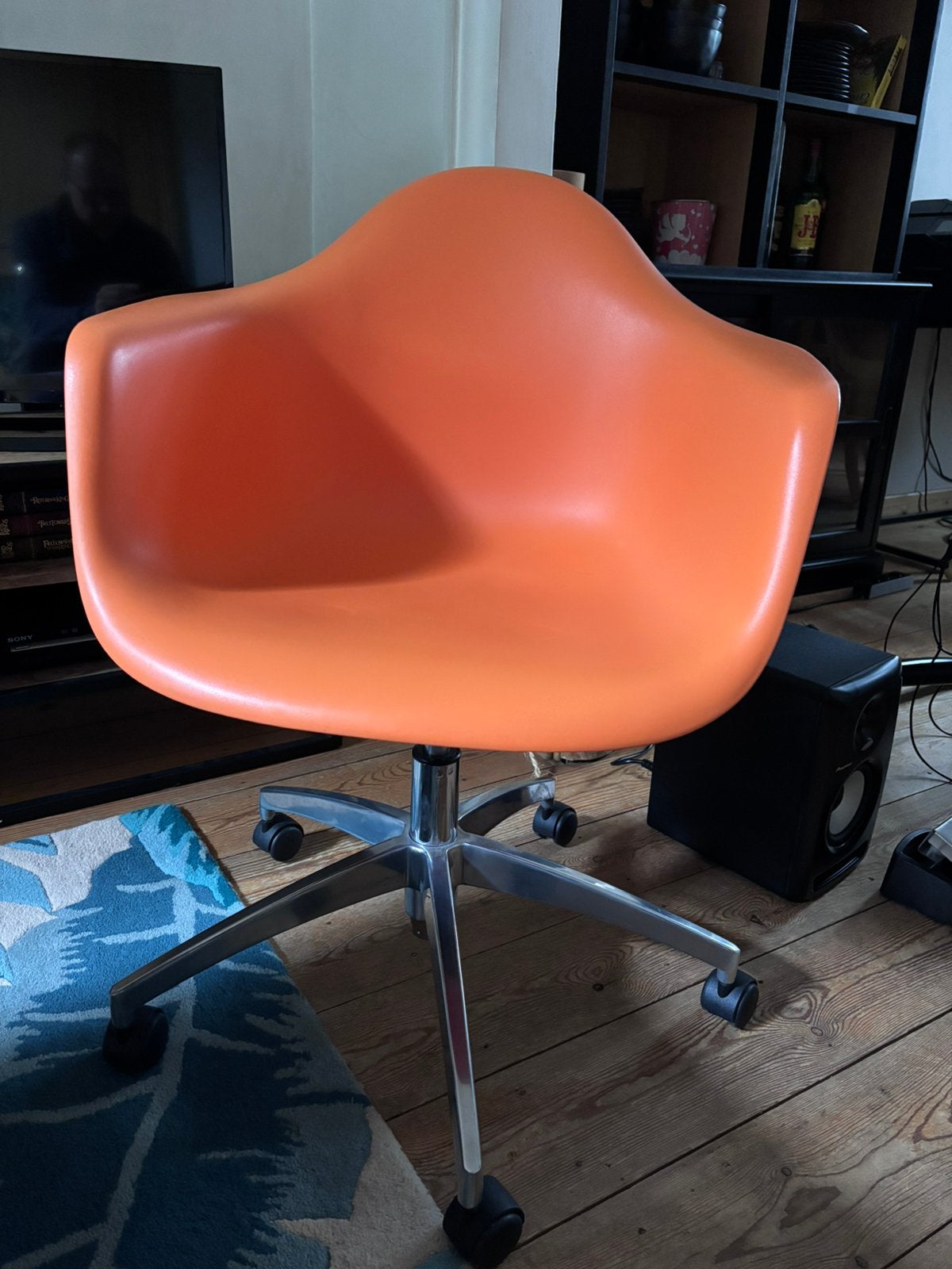 Moderne design bureaustoel kind, Enlèvement, Comme neuf, Orange, Chaise de bureau