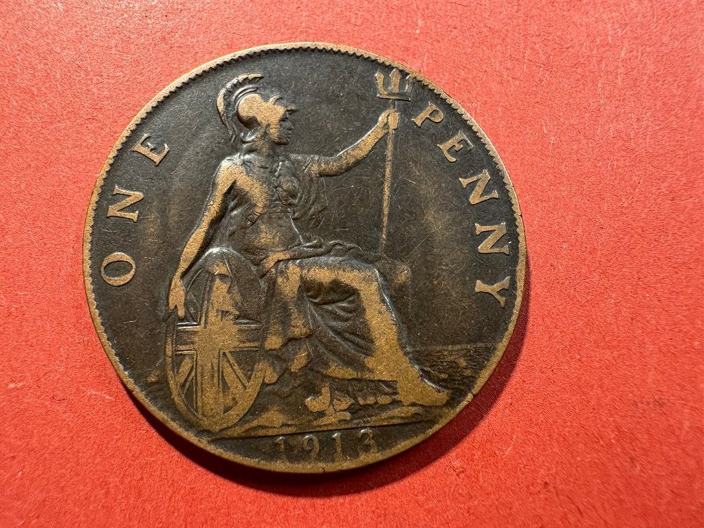 Verenigd Koninkrijk (UK) - 1 Penny 1913 (#188#), Ophalen of Verzenden, Overige landen, Losse munt