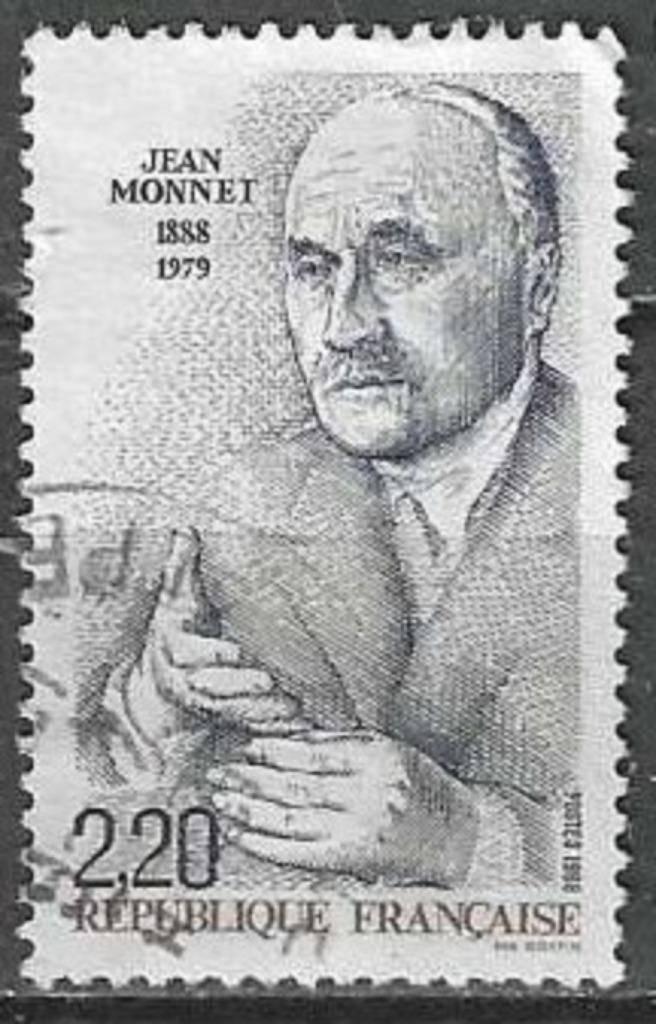 Frankrijk 1988 - Yvert 2533 - Jean Monet (ST), Verzenden, Gestempeld