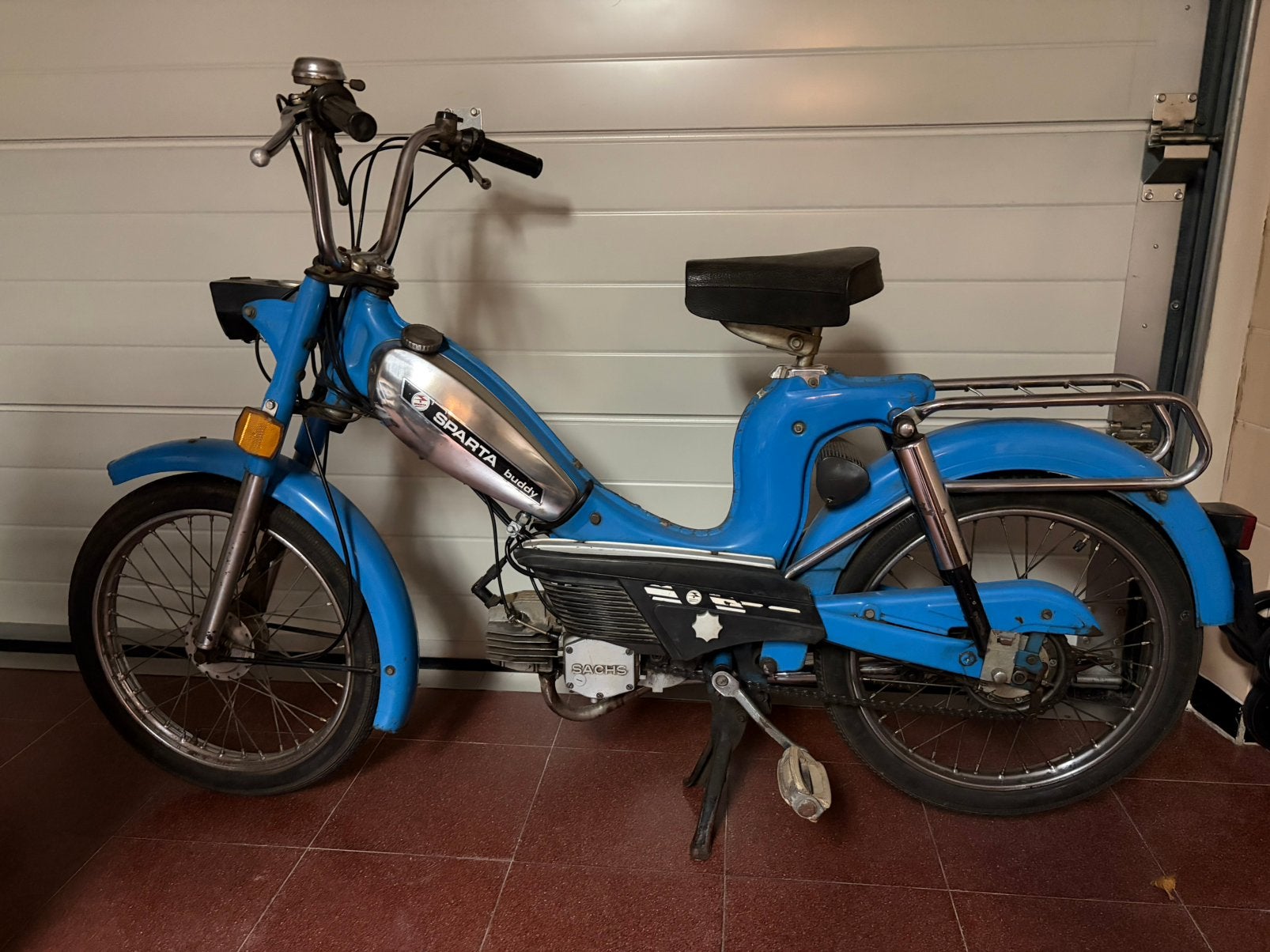 Sparta buddy 1977 blauw, Fietsen en Brommers, Brommers | Oldtimers, Sparta, Klasse B (45 km/u), Ophalen