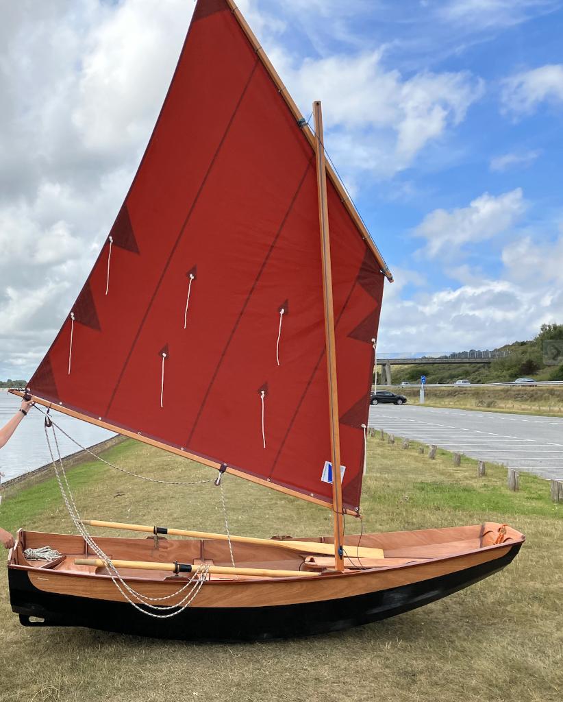 Houten zeilboot naar Noorse stijl, Ophalen, Gebruikt