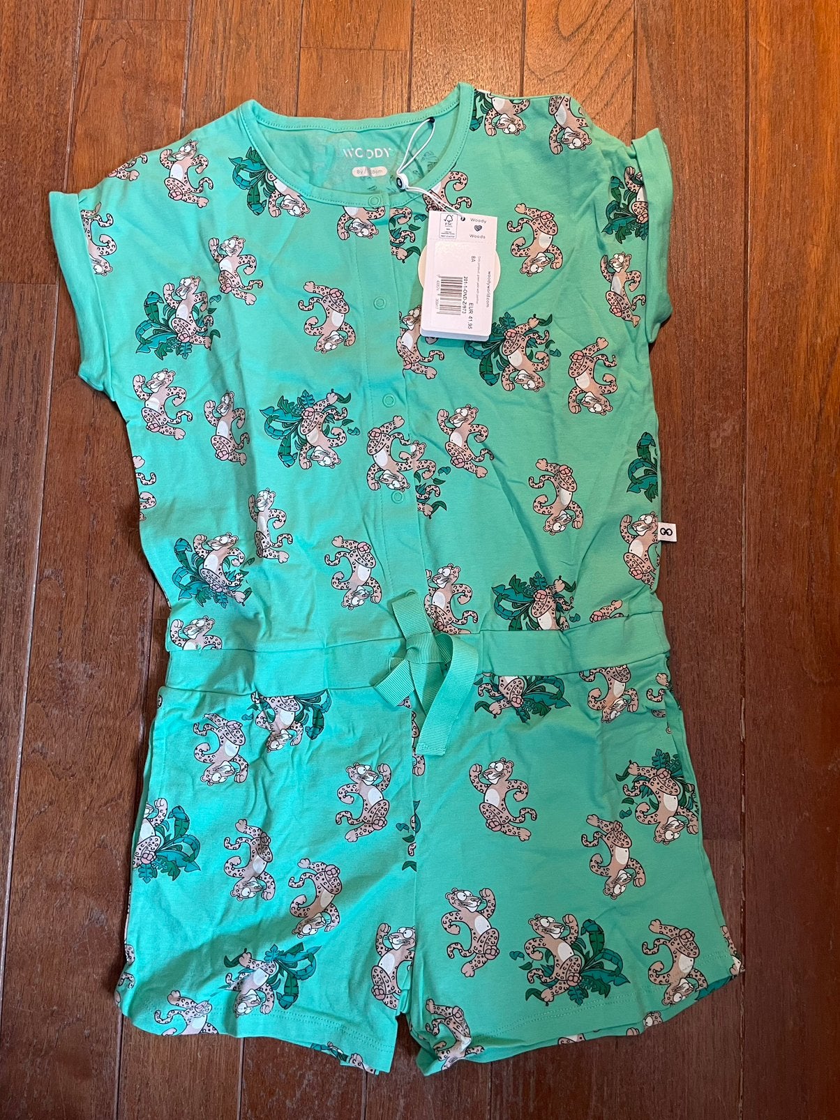 Woody jumpsuit zomer, Kinderen en Baby's, Kinderkleding | Maat 128, Ophalen, Nieuw, Meisje, Nacht- of Onderkleding