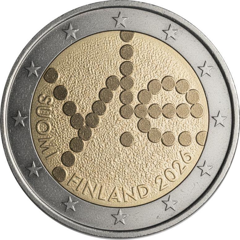 Finland 2 Euro cc 2026, Timbres & Monnaies, Monnaies | Europe | Monnaies euro, Envoi, Finlande, 2 euros, Monnaie en vrac