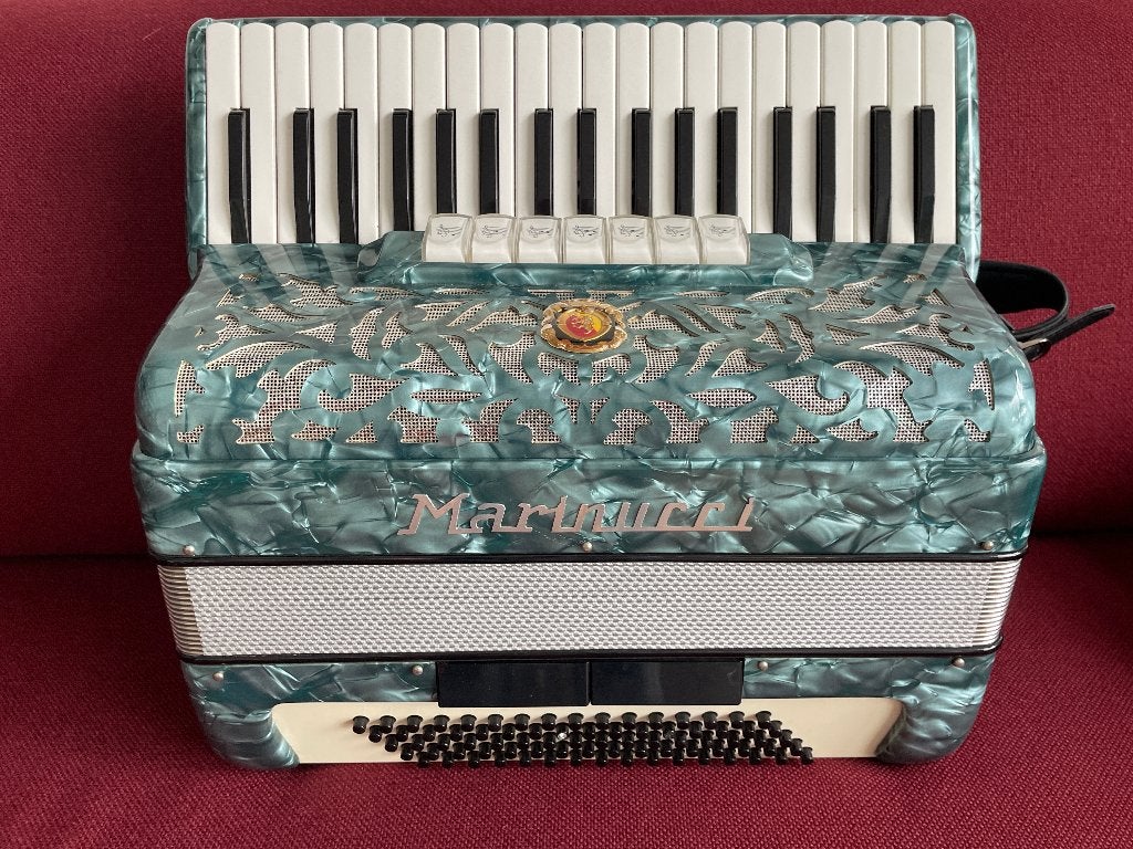 Mooie italiaanse Marinucci accordeon . 80 bas ., Muziek en Instrumenten, Accordeons, Zo goed als nieuw, Toetsaccordeon, 80-bas