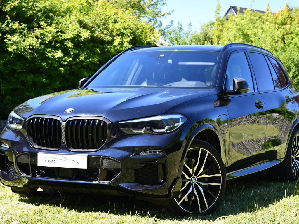 BMW X5 X5 PHEV 3.0A xDrive45e FULL OP + PERFORMANCE CARBON, Auto's, Automaat, Gebruikt, Zwart, Leder