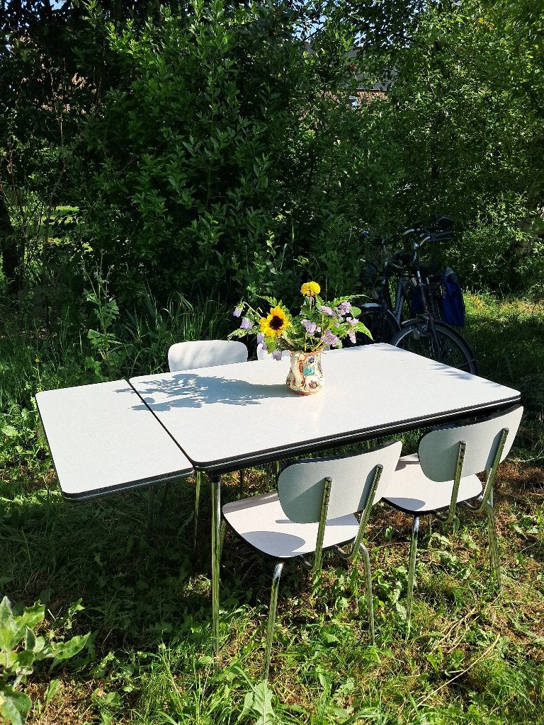 Keukentafel, Ophalen, Kunststof, 50 tot 100 cm, Zo goed als nieuw
