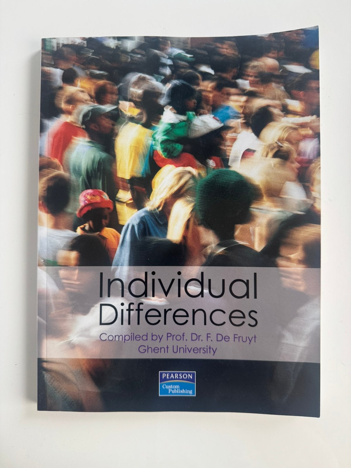 Individual Differences - Prof Dr F. De Fruyt Ghent Uni, Boeken, Ophalen, Zo goed als nieuw