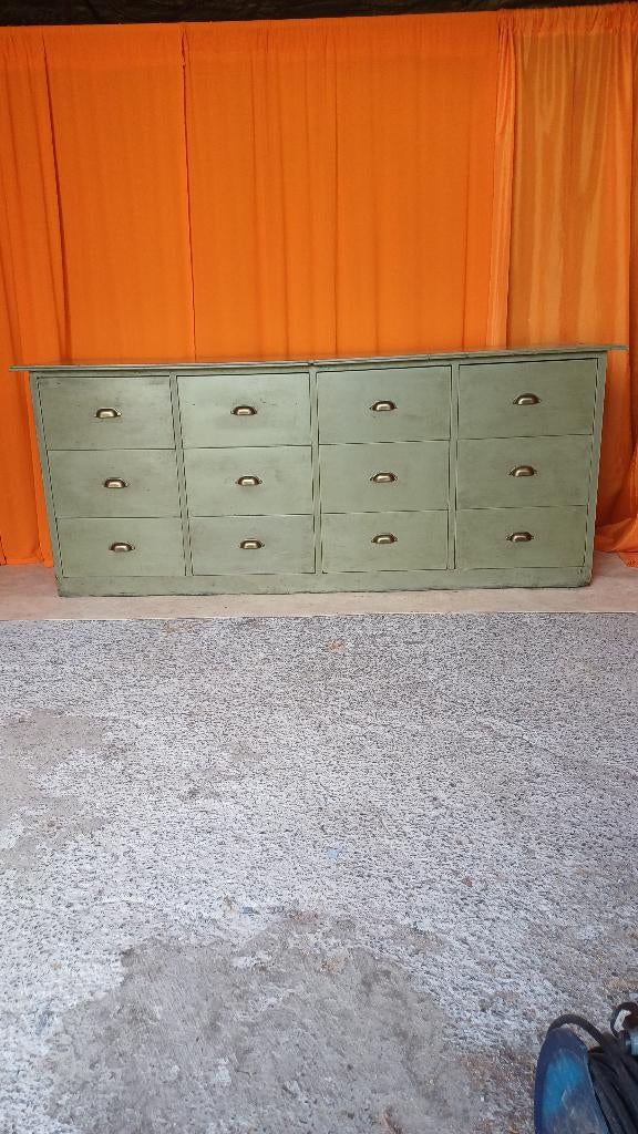 Meuble de métier meuble tiroirs, Antiquités & Art, Enlèvement