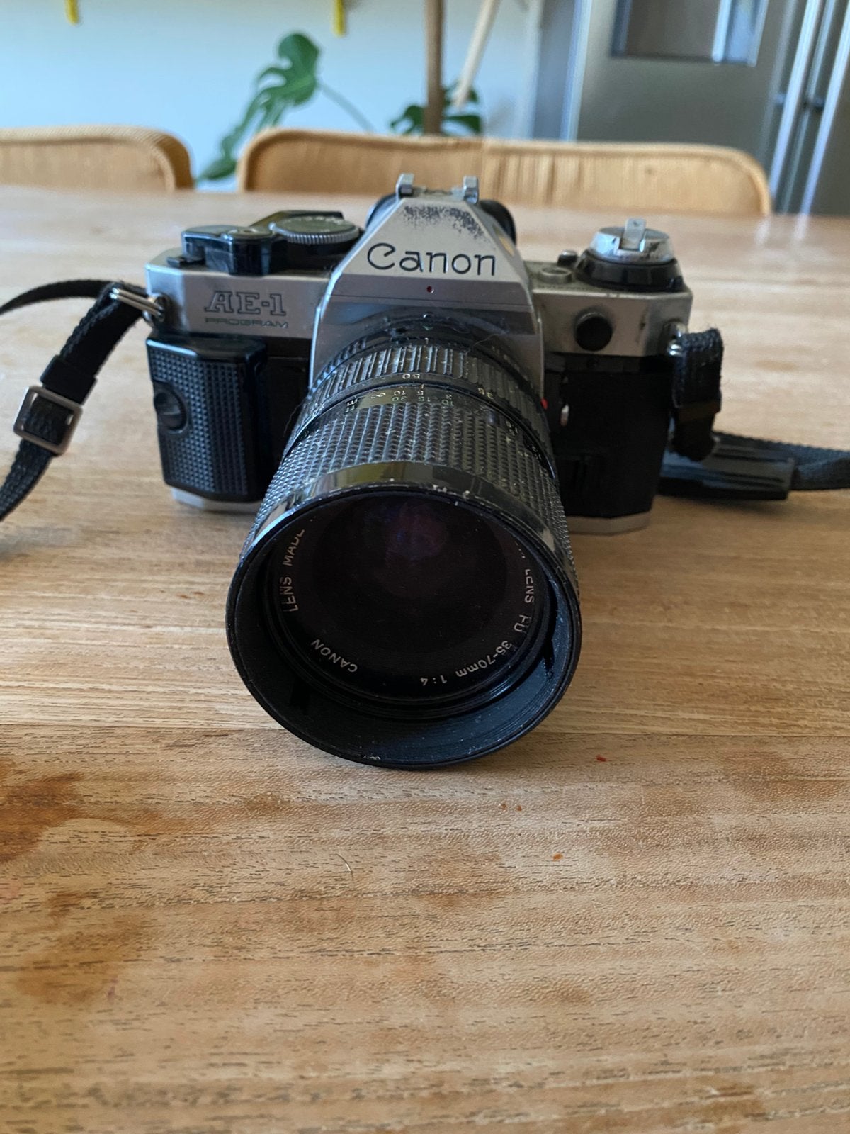 Canon AE-1 met lenzen, flitser en toebehoren, Enlèvement, Utilisé, Canon