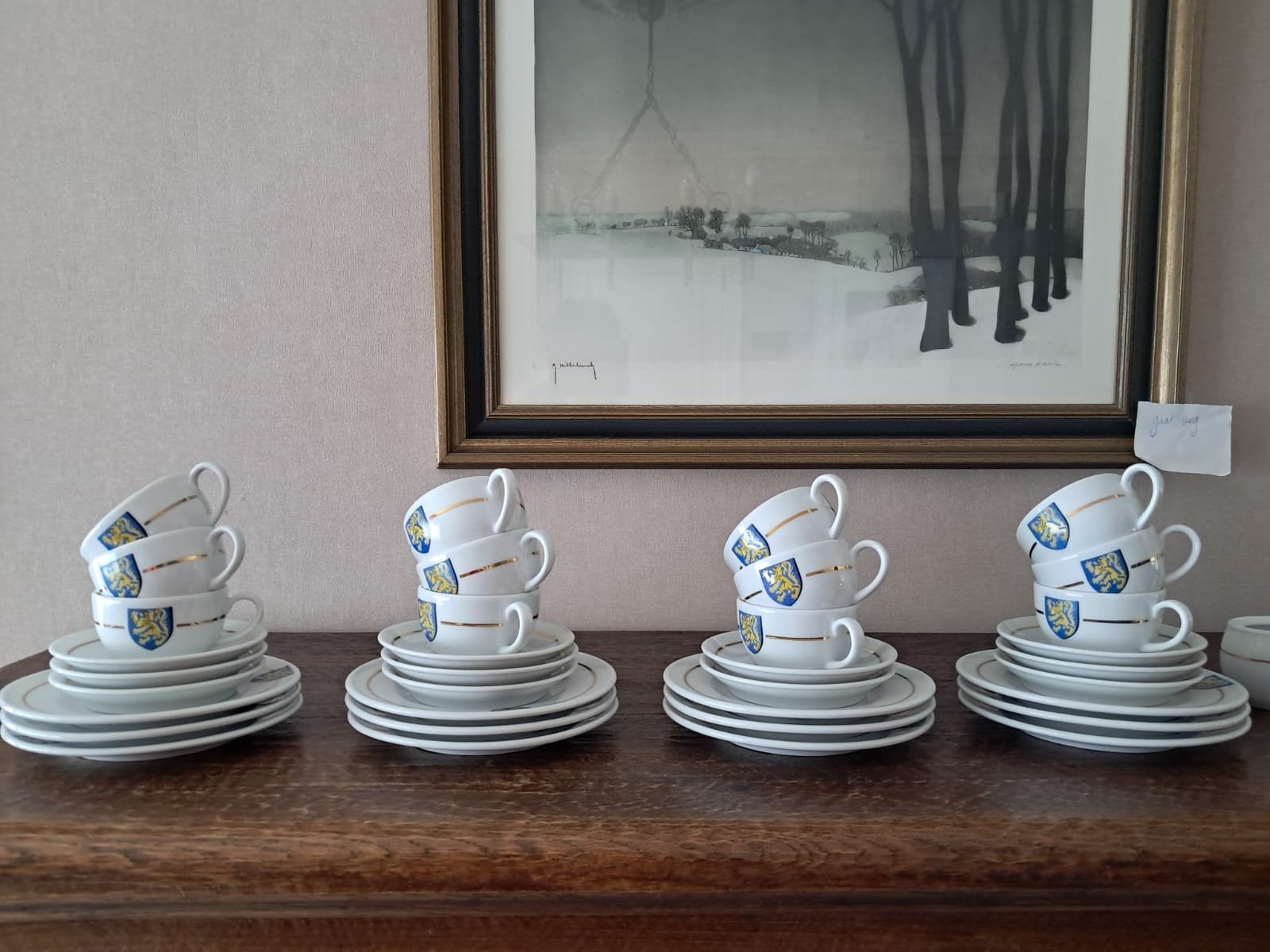 Koffieservies, Ophalen