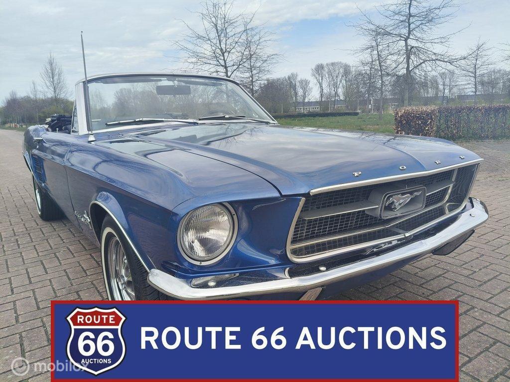 Ford Mustang Cabriolet | 1967 | Route 66 Auctions, Auto's, Zwart, Bedrijf, Handgeschakeld, Overige carrosserie