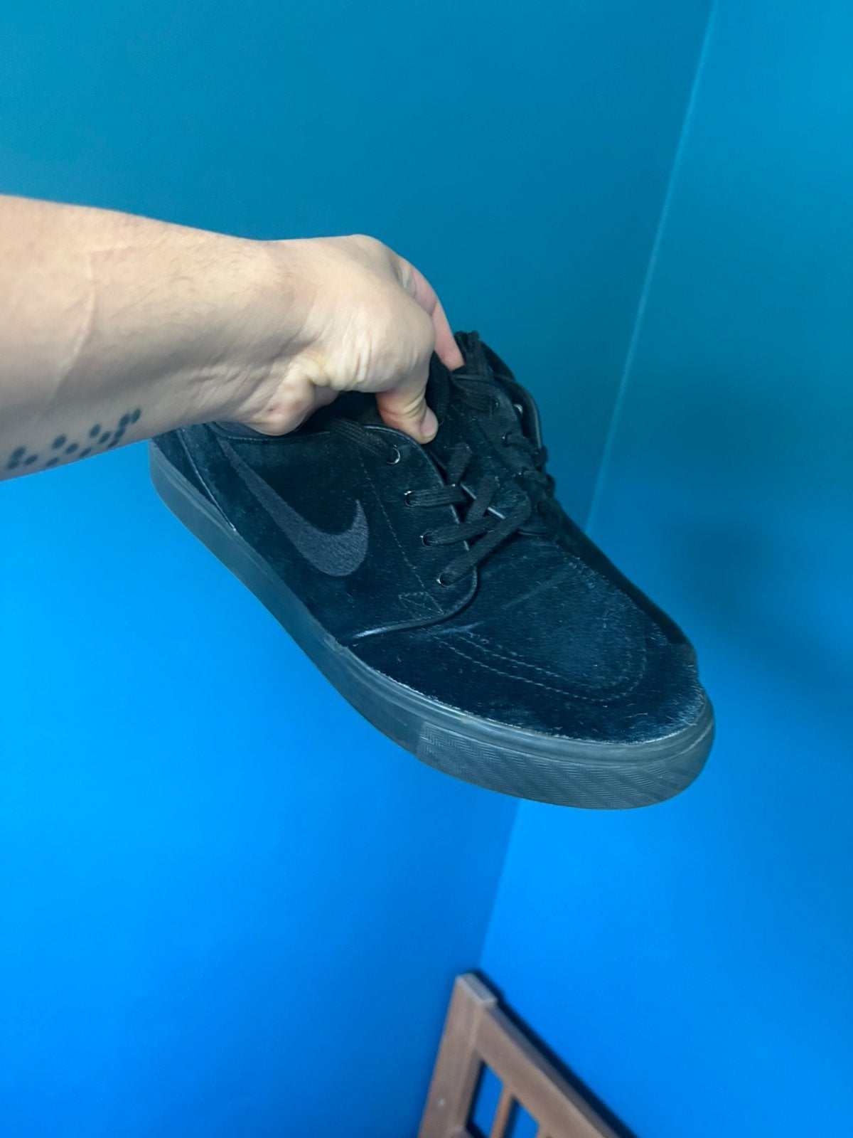 Nike sneakers, Zwart, Ophalen of Verzenden, Sneakers, Gedragen