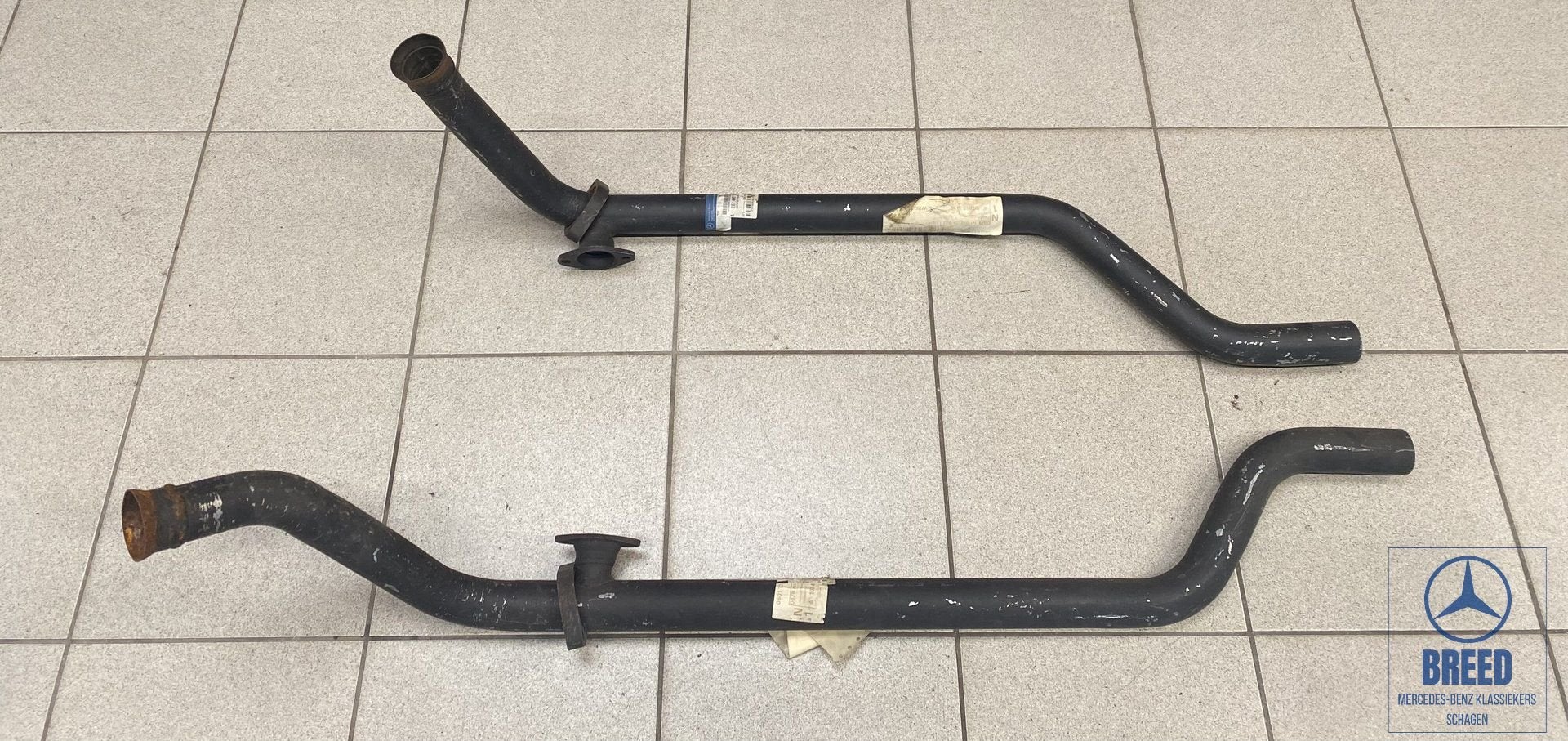 NOS uitlaat voorpijp L+R Mercedes-Benz R107 350SL 450SL SLC, -, Nieuw, Ophalen of Verzenden, -