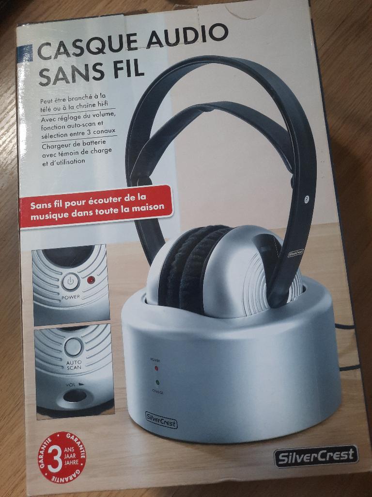 Casque audio sans fil SilverCrest avec base de charge, Enlèvement ou Envoi, Neuf, Autres marques, Sans fil