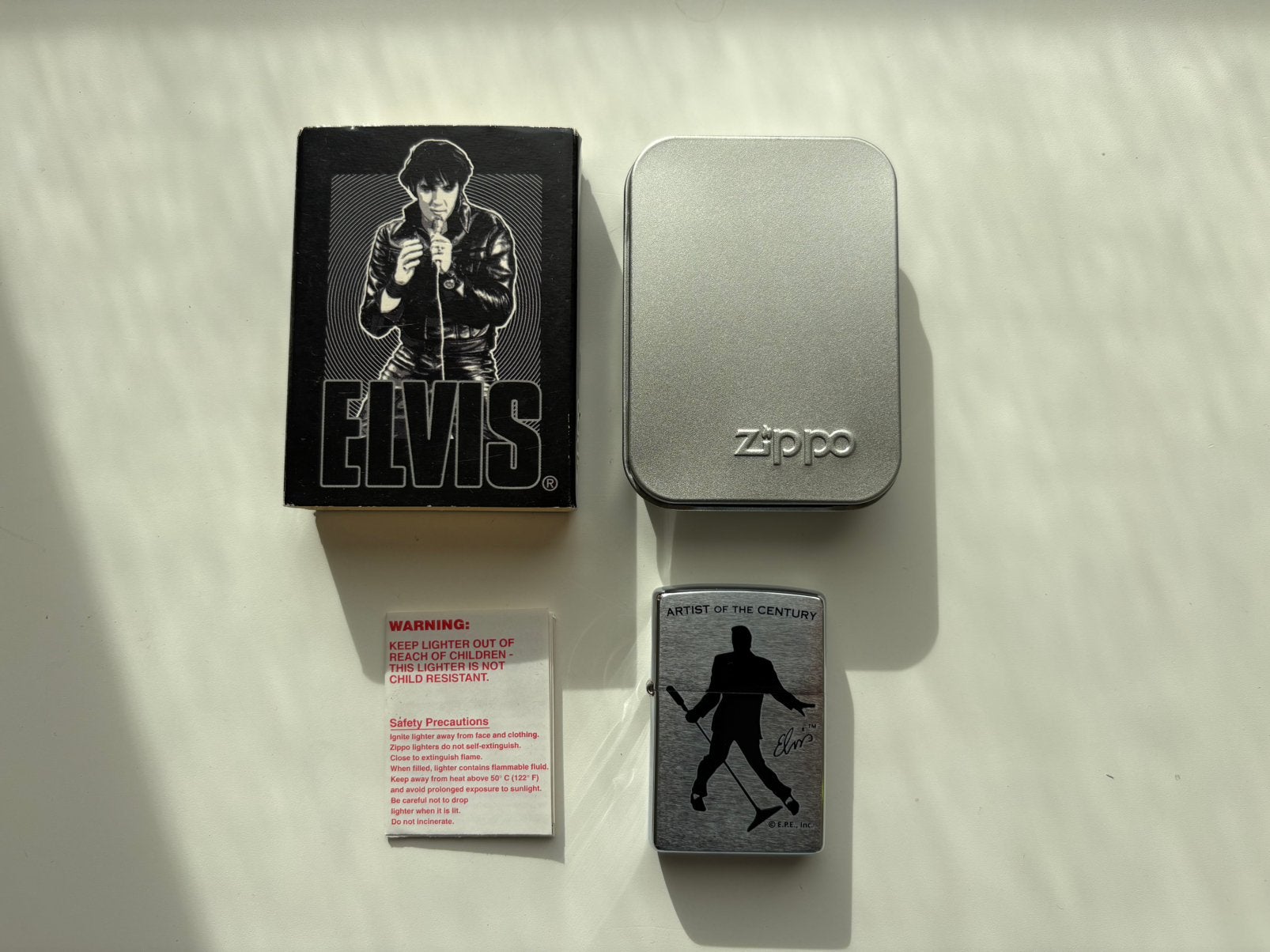 Zippo Elvis Artiste du siècle Nouvel An 2000, Collections, Enlèvement, Neuf, Briquet