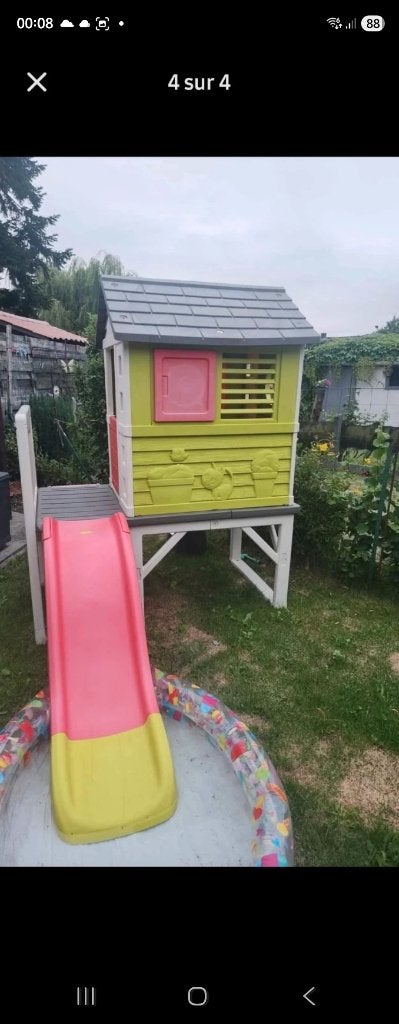 Buitenhuis voor kinderen, Ophalen, Glijbaan