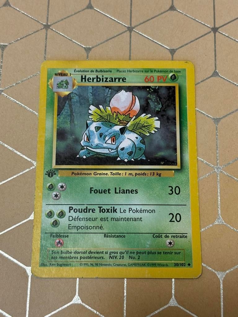 Herbizarre 1ère édition, Hobby & Loisirs créatifs, Jeux de cartes à collectionner | Pokémon, Enlèvement, Utilisé