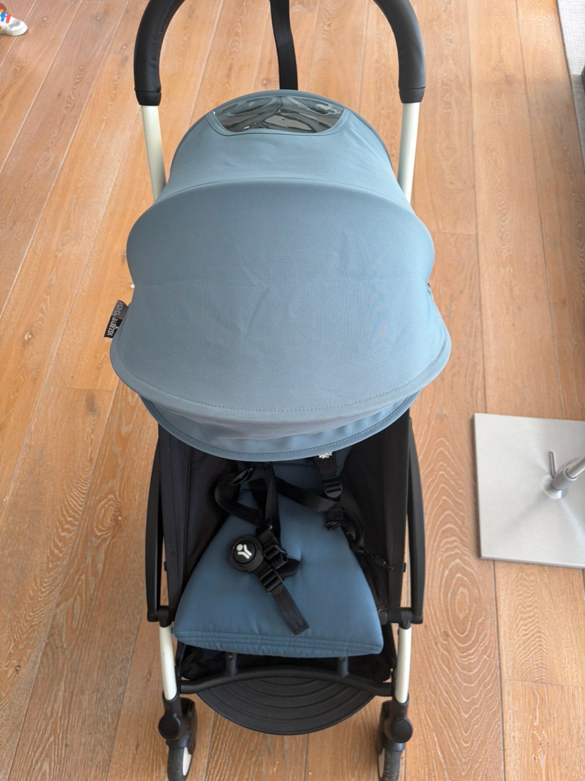 Yoyo buggy met wit frame met aqua 6+, Ophalen, Gebruikt, Overige merken, Verstelbare rugleuning