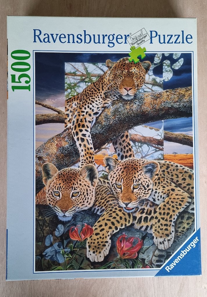 Puzzel van luipaarden, Ophalen of Verzenden, 500 t/m 1500 stukjes, Legpuzzel