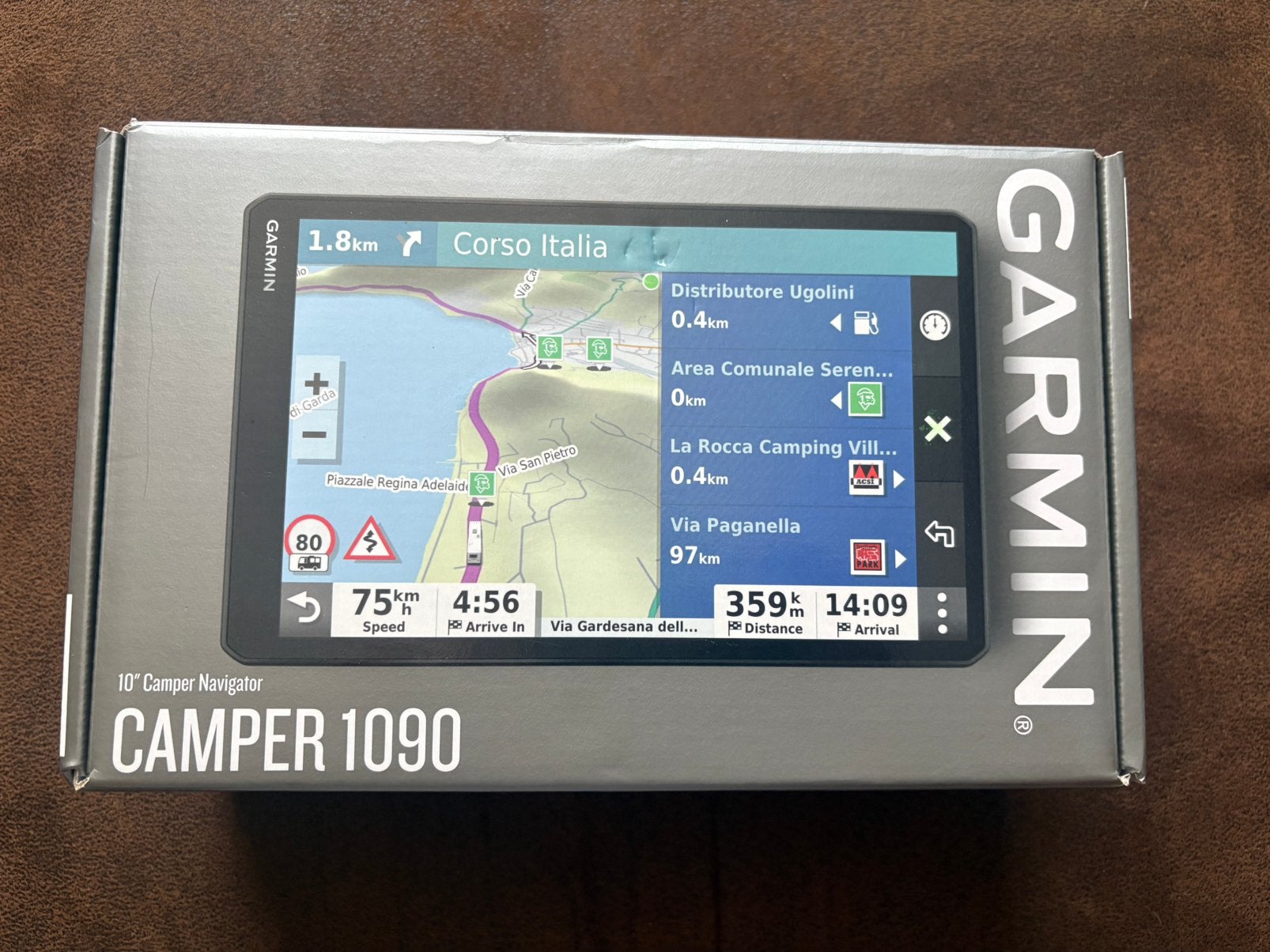 Garmin Camper 1090, Ophalen, Zo goed als nieuw