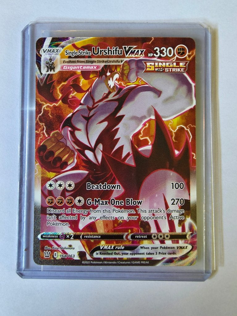 Single Strike Urshifu VMAX 168/163 – Mint | Alternate Art, Enlèvement ou Envoi, Neuf, Cartes en vrac, Foil