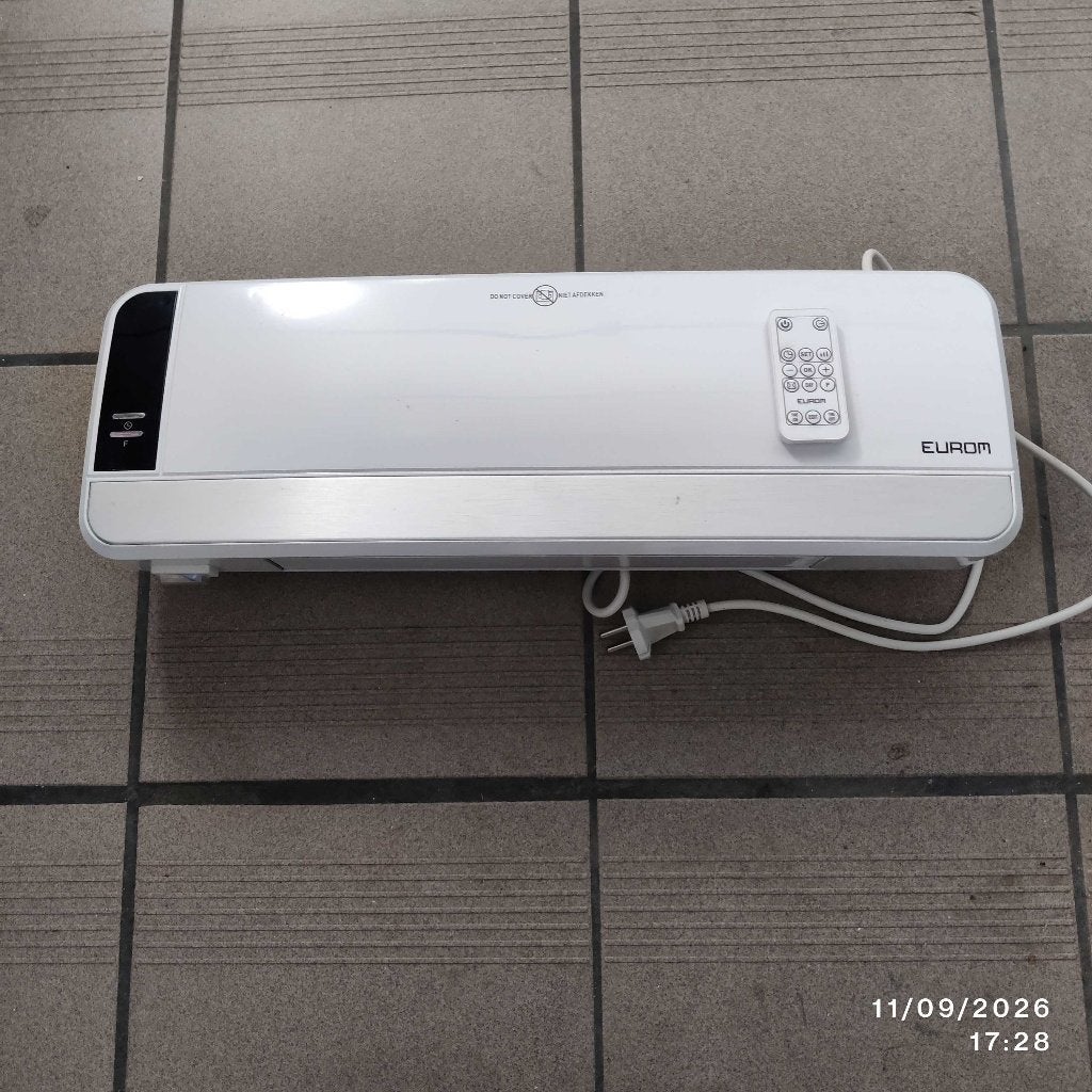 Eurom Wall Designheat 2000R Keramische kachel, Ophalen, Minder dan 30 cm, Kachel, Minder dan 60 cm