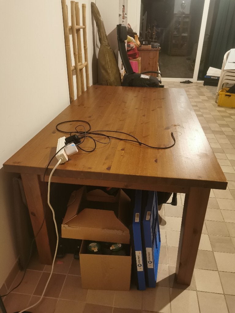 Grande table en bois IKEA, Enlèvement, Utilisé