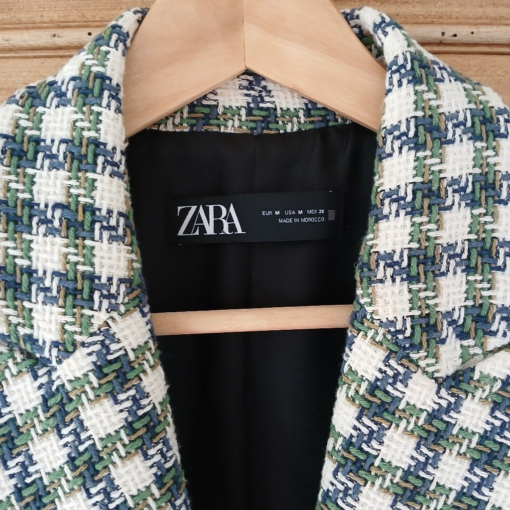 Zara blazer, Kleding | Dames, Jasjes, Kostuums en Pakken, Maat 38/40 (M), Meerkleurig, Ophalen of Verzenden, Zo goed als nieuw