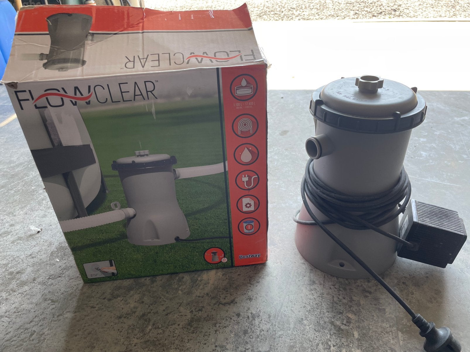 Filtre de piscine Bestway Flowclear., Enlèvement, Utilisé, Filtre