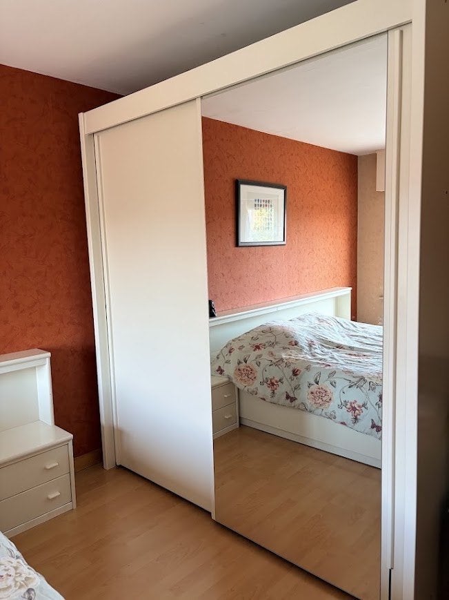 Slaapkamer bed met kleerkast, Huis en Inrichting, Ophalen, Gebruikt, Tweepersoons