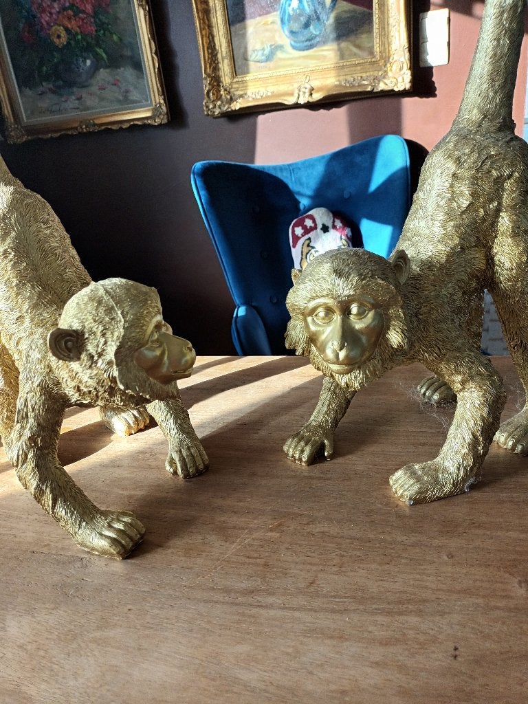 Beelden 2 grote apen , zeer mooi, Ophalen, Nieuw