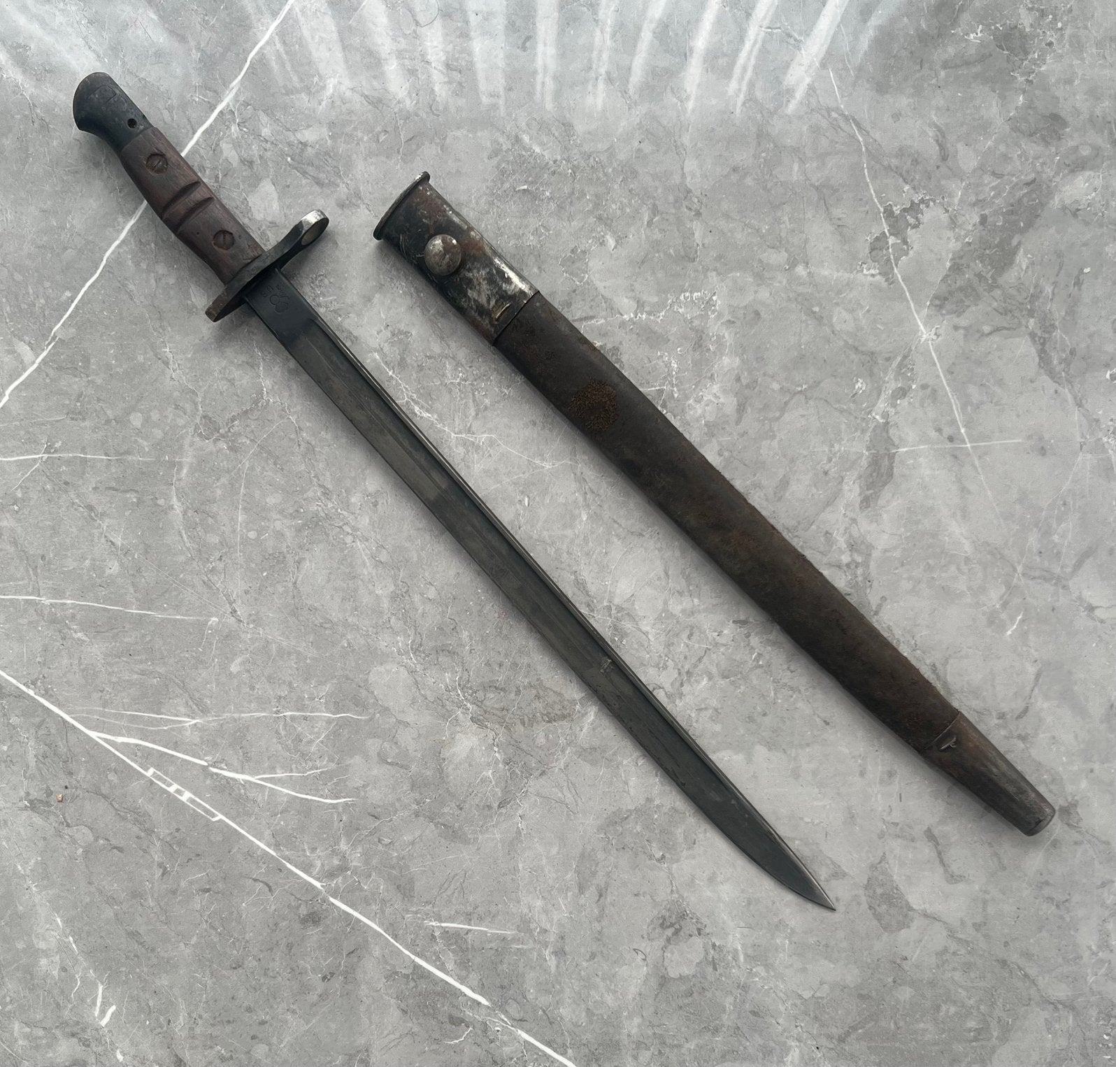 Baïonnette américaine U.S. M1917 e avec fourreau - WW1, Collections, Enlèvement, Épée ou sabre