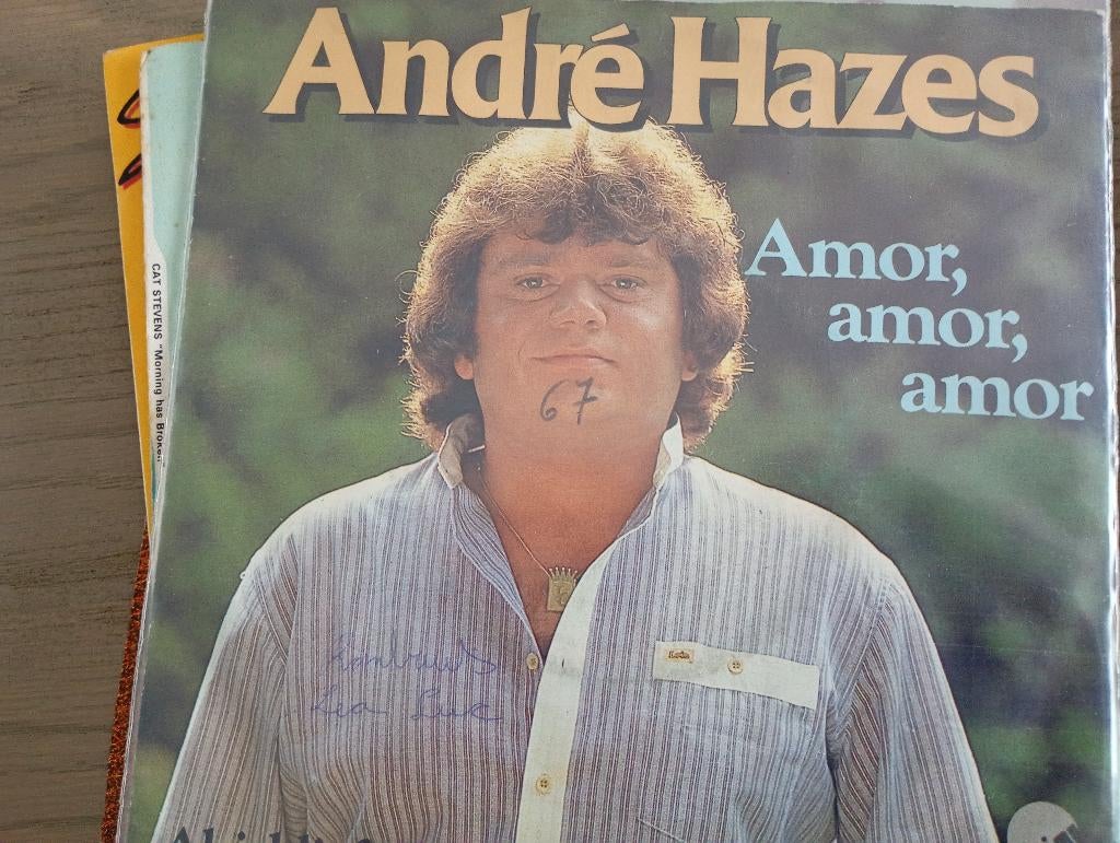 André Hazes - Amor amor amor, Cd's en Dvd's, Vinyl Singles, Gebruikt, 7 inch, Single, Ophalen of Verzenden