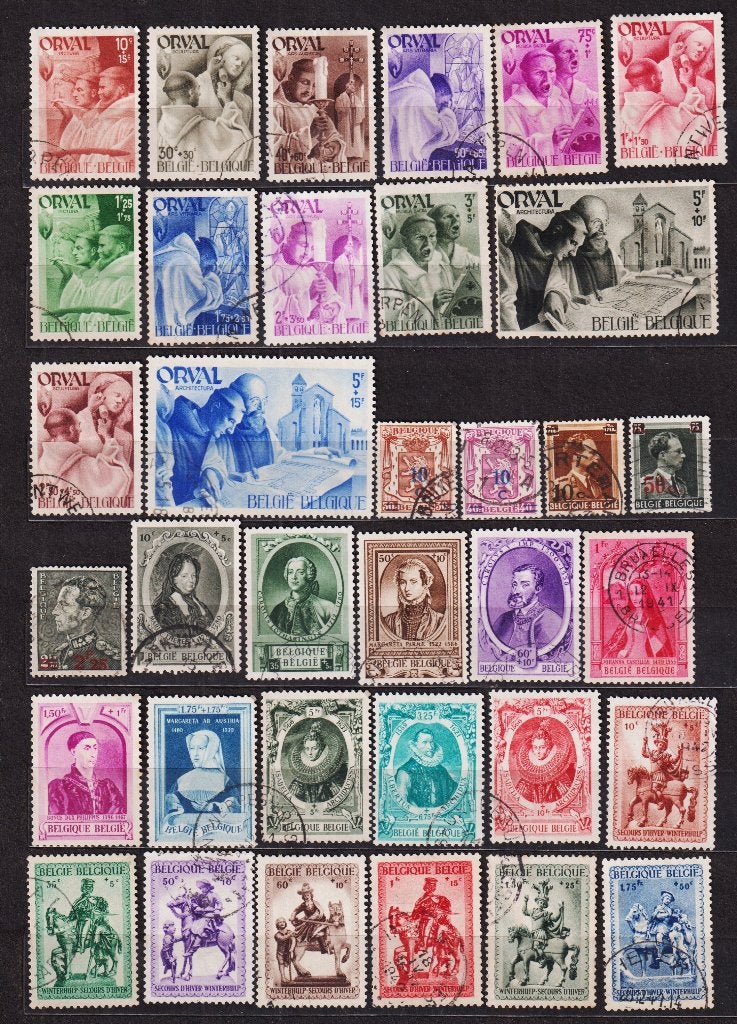 Belgique 1941 à 1942 lot oblitéré, Timbres & Monnaies, Envoi, Affranchi, Oblitéré