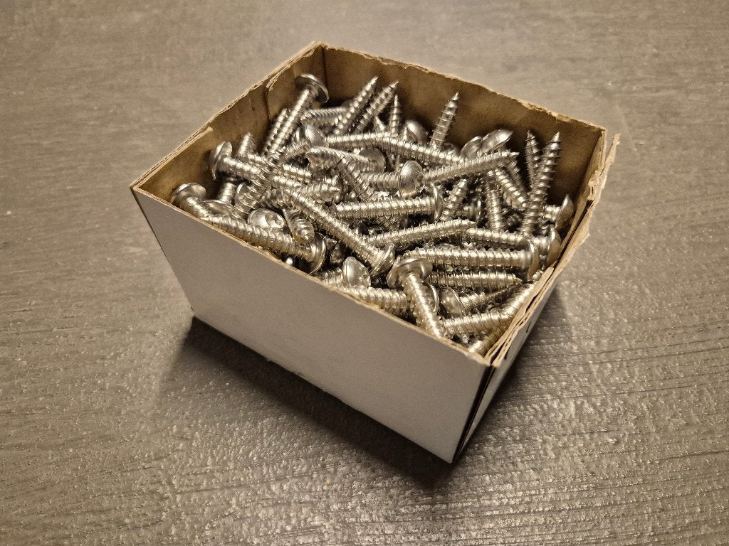 RVS schroeven 8x40 TORX, 150 st, Ophalen, Schroeven, Nieuw, Inox