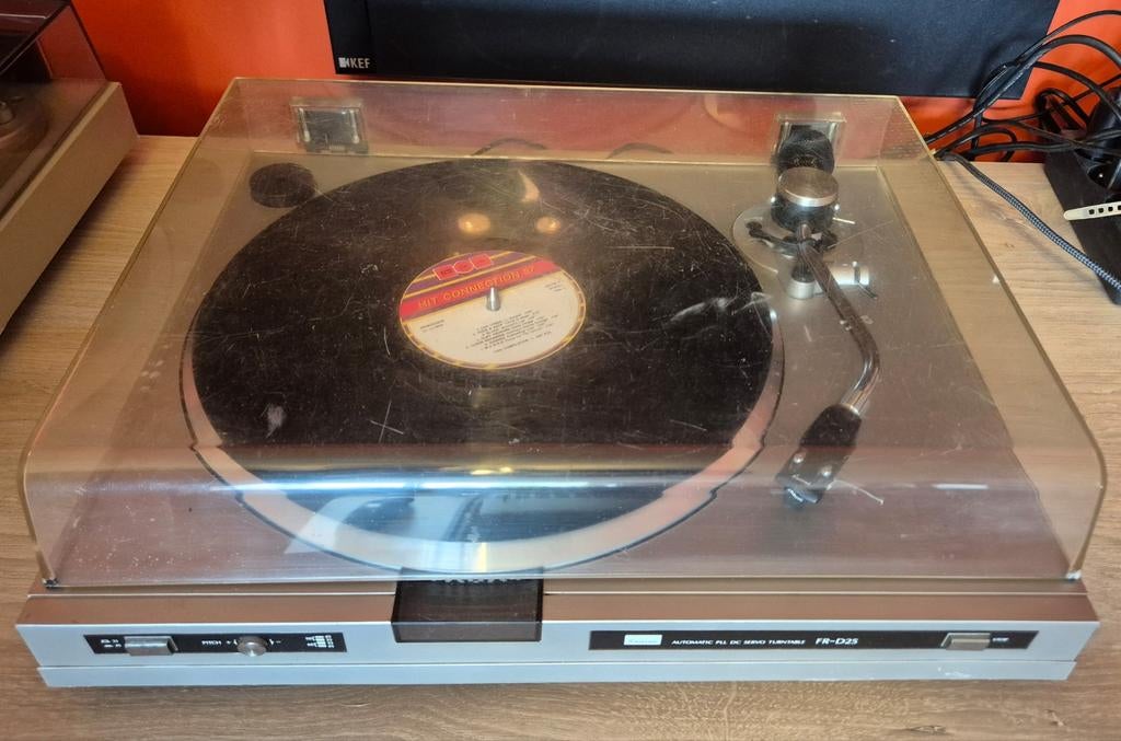Platine vinyle SANSUI FR-D25 tourne disque vintage, Enlèvement, Utilisé, Tourne-disque, Réglage pitch