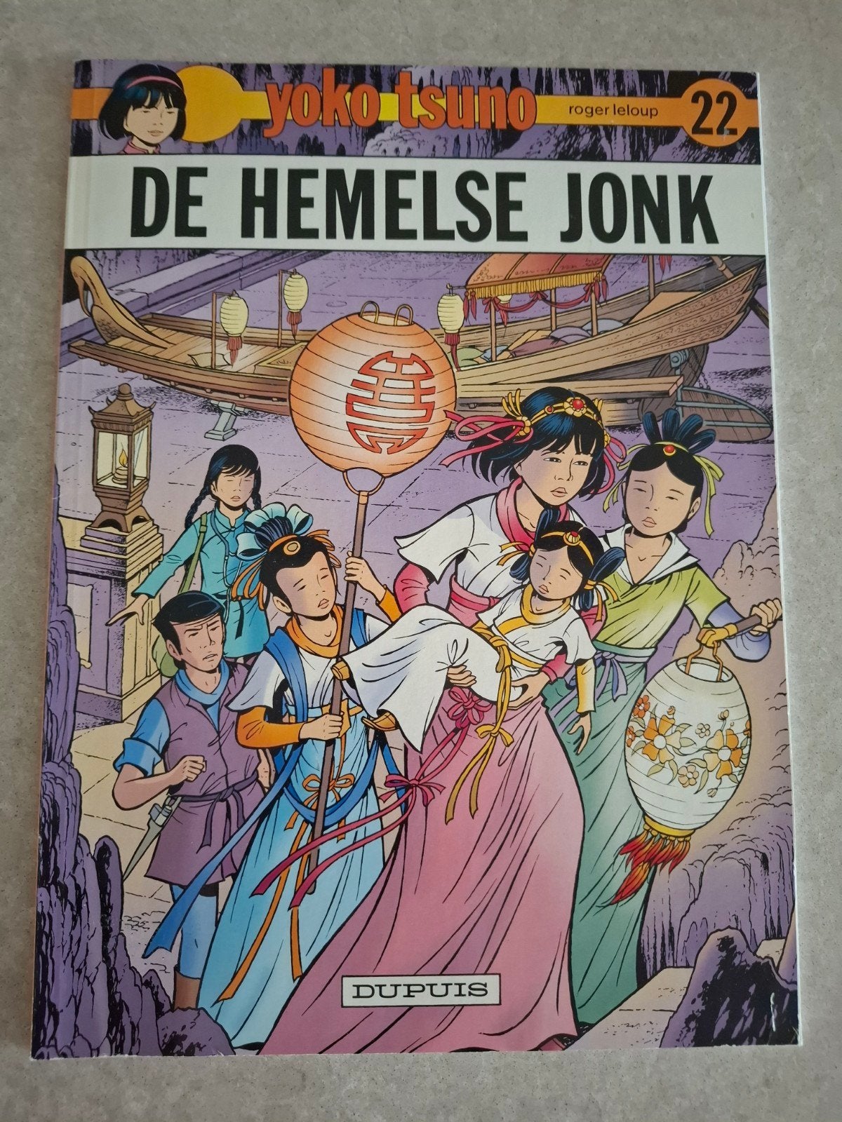 Stripverhaal Yoko Tsuno 'De hemelse jonk', Boeken, Gelezen, Eén stripboek, R. Leloup, Ophalen of Verzenden