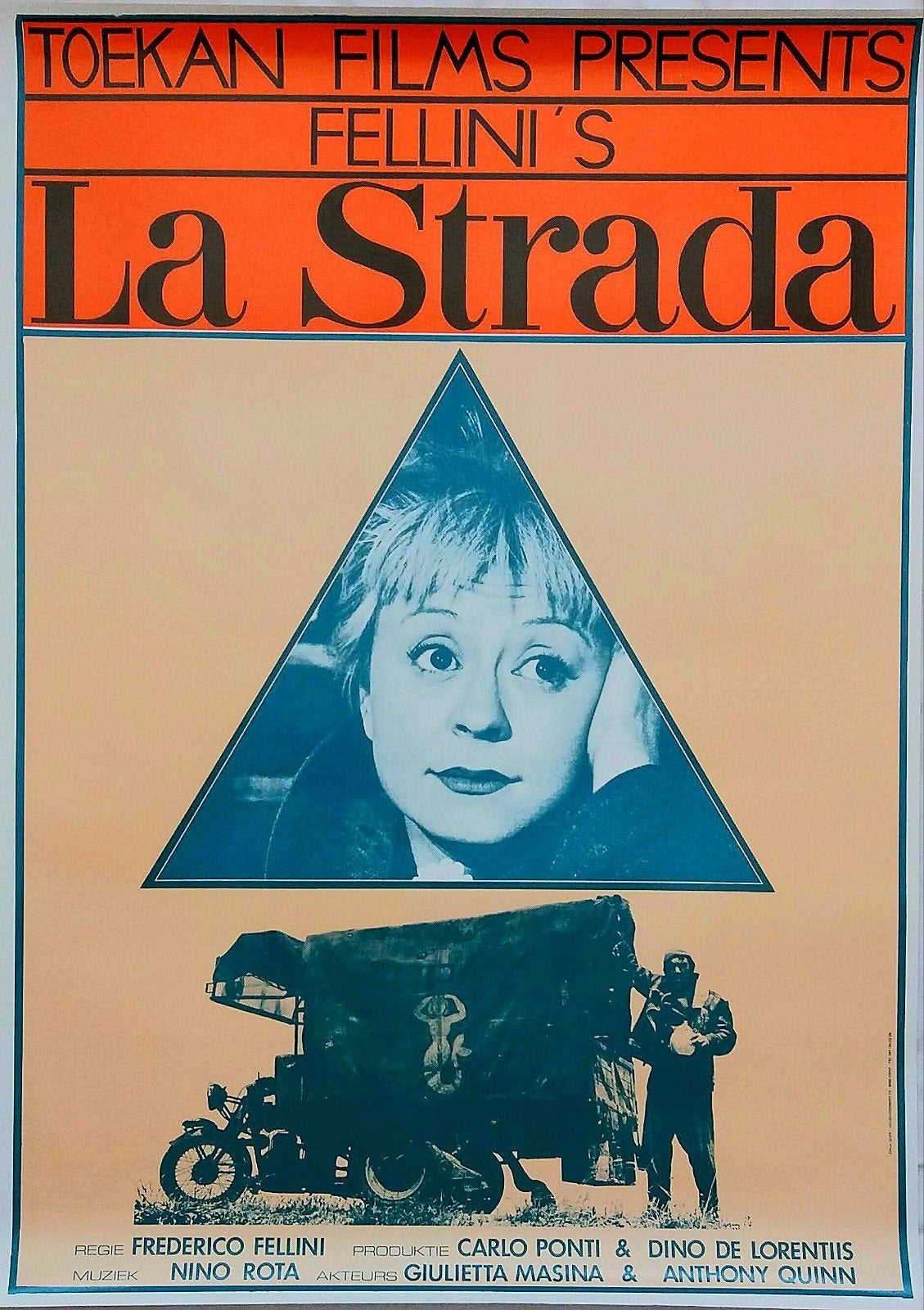 LA STRADA Fellini originele poster re-release 1970, Verzenden