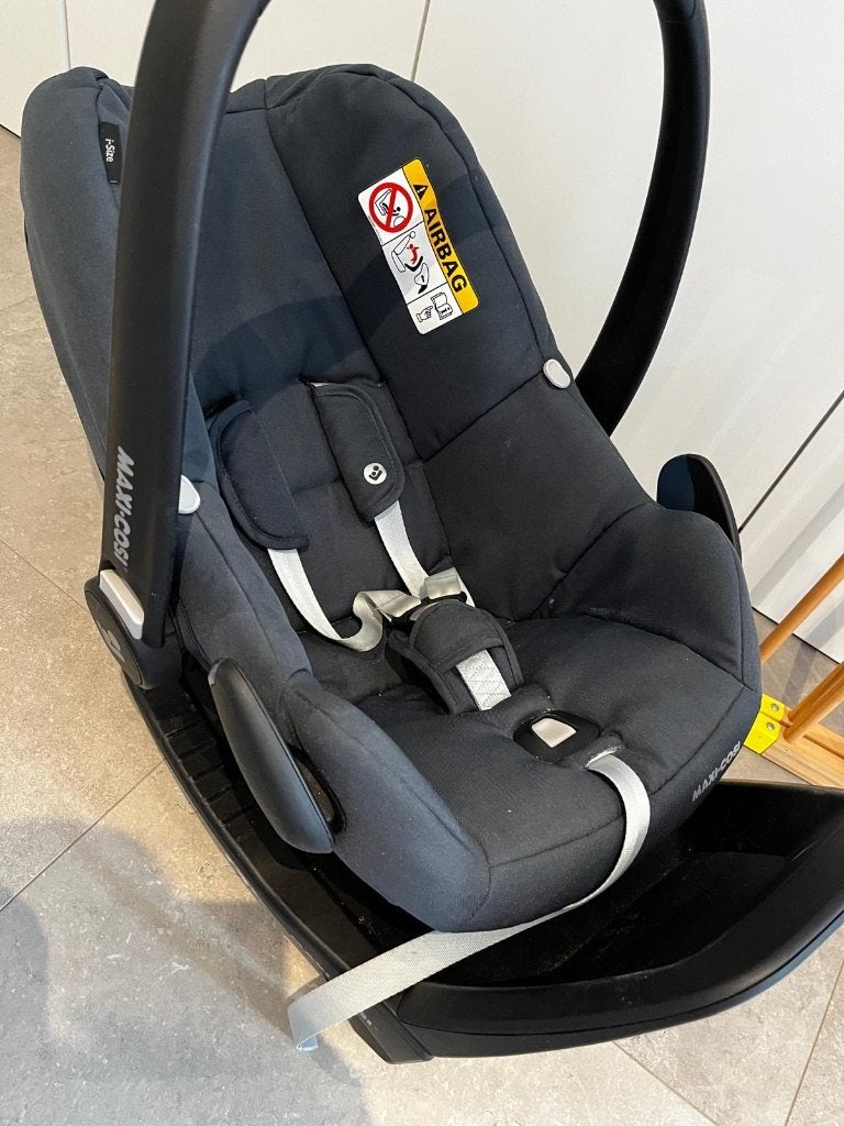 Maxi Cosi peble plus met family fix 2, Ophalen, Gebruikt, Maxi-Cosi, Autogordel of Isofix