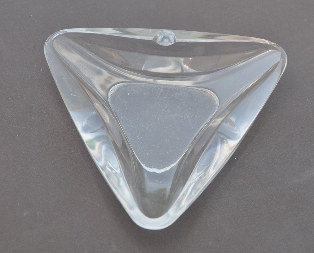 M204. Cendrier en cristal –  15 cm – 700 g, Antiquités & Art, Antiquités | Porcelaine, Enlèvement ou Envoi