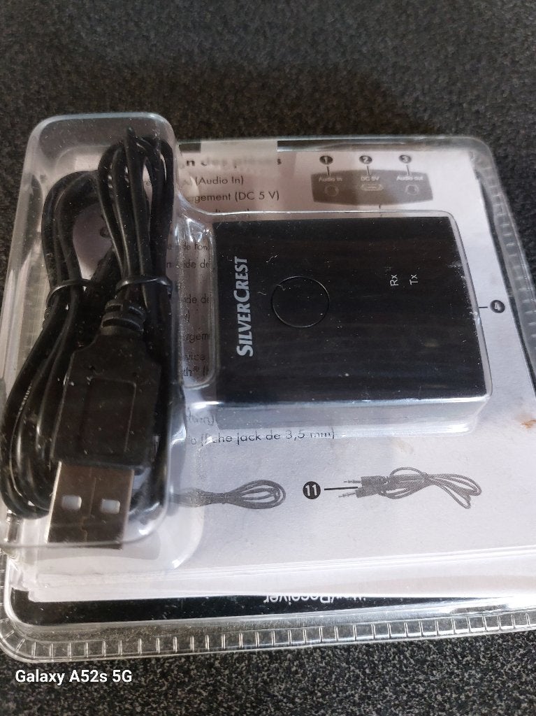 Bluetooth audio silvercrest, TV, Hi-fi & Vidéo, Neuf, Autres marques, Bluetooth, Noir