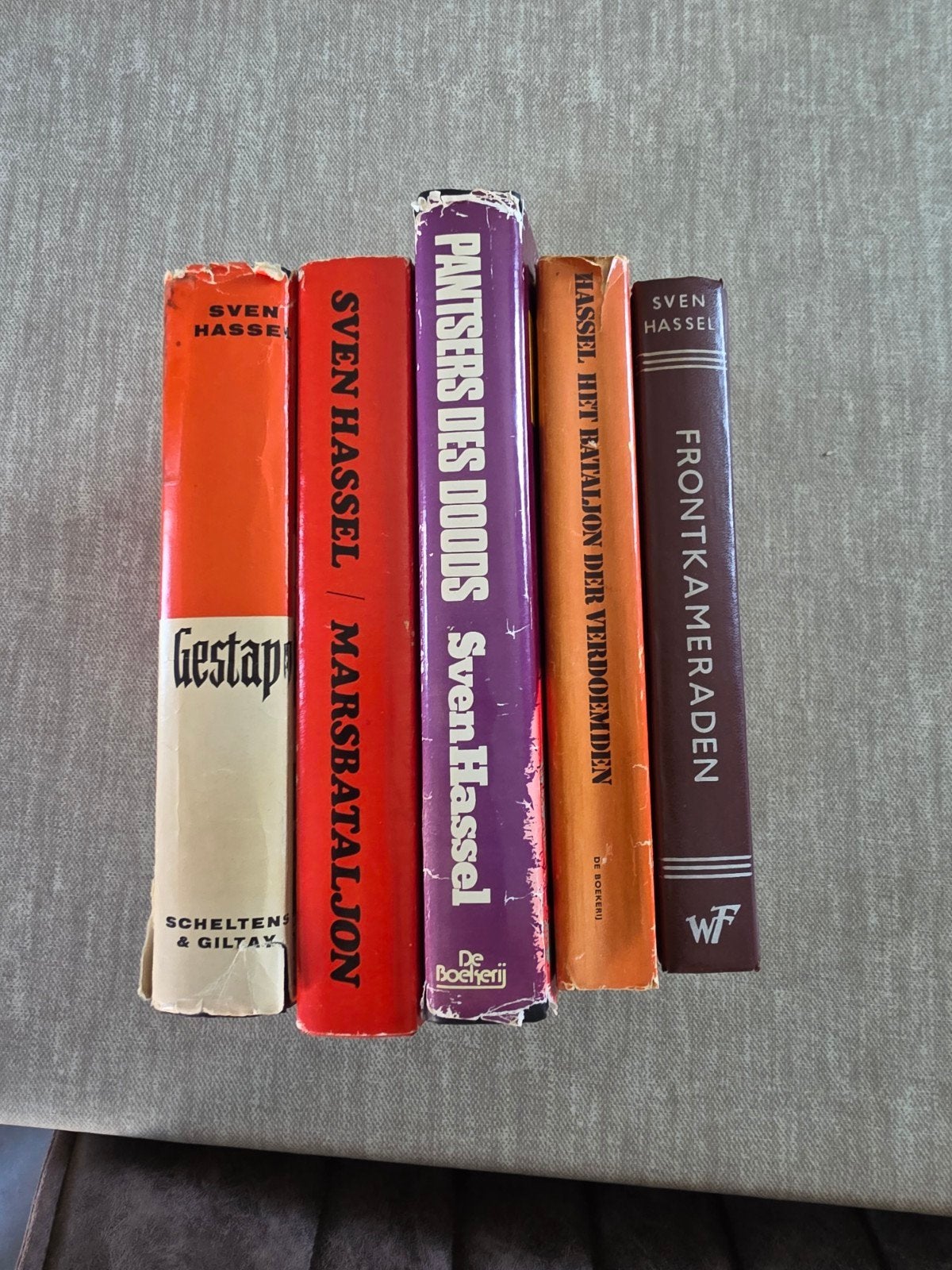 5 boeken van Sven Hassel, Boeken, Encyclopedieën, Sven Hassel, Los deel, Overige onderwerpen, Ophalen