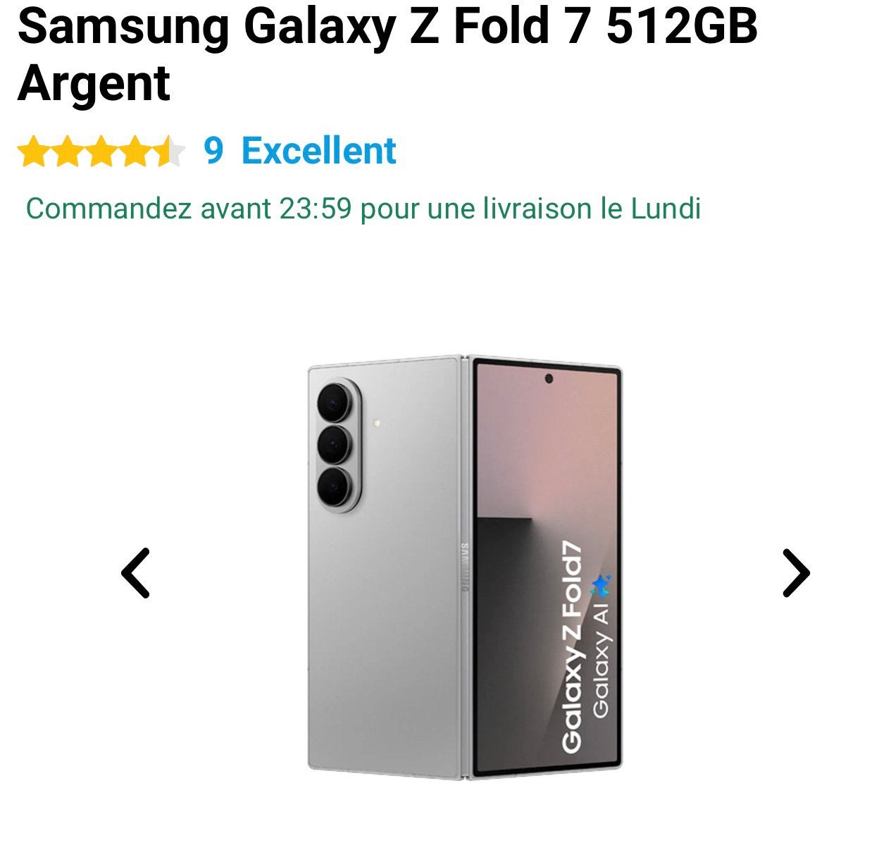 Z fold 7, Télécoms, Enlèvement, Comme neuf