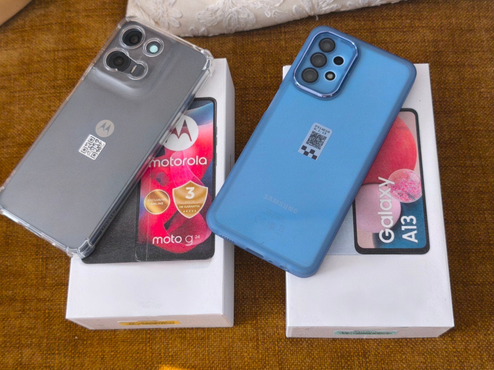 1 Samsung A13 et 1 Motorola G24 en très bon état, Télécoms, Enlèvement