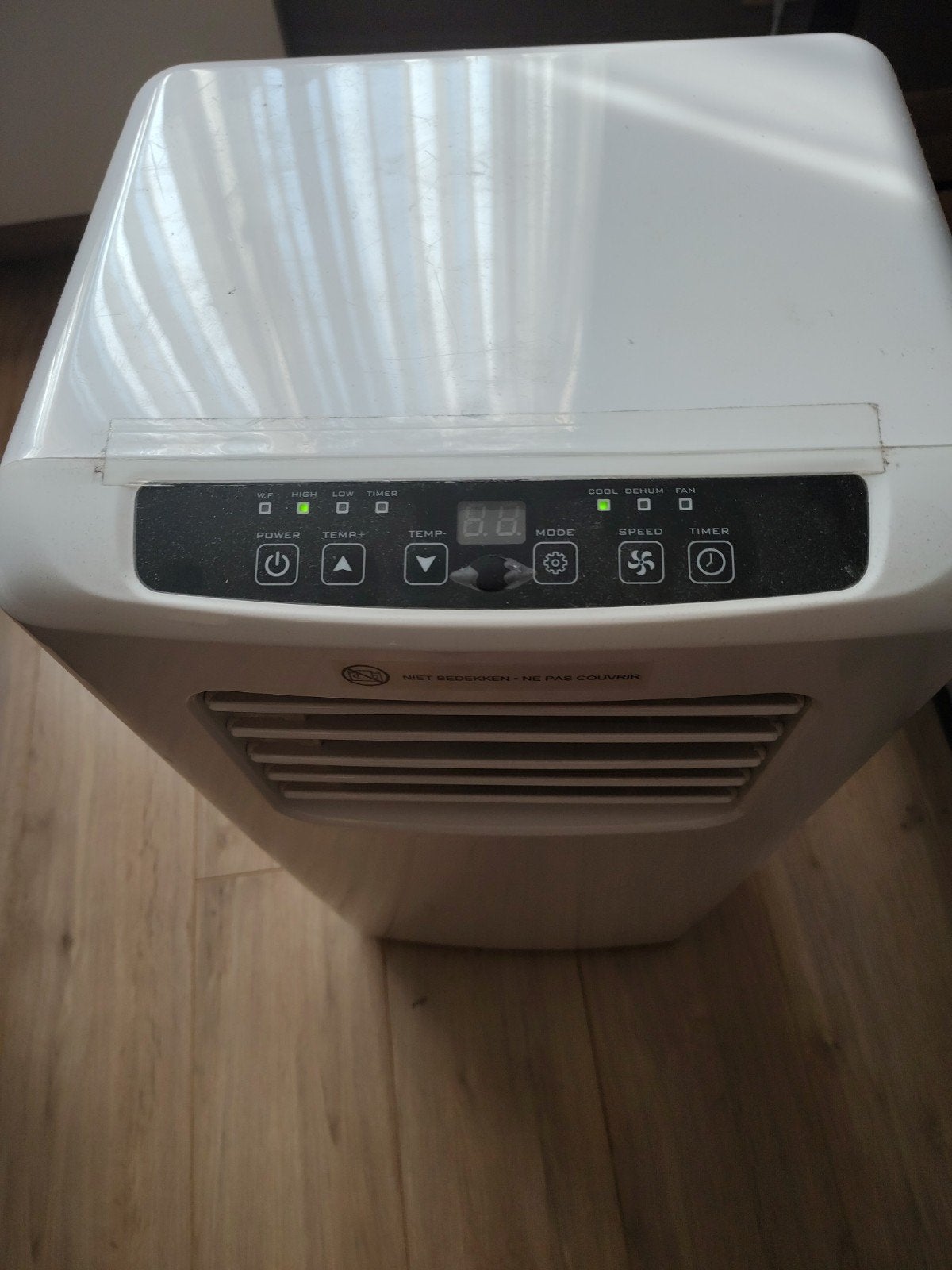mobile airco, Ophalen, Gebruikt
