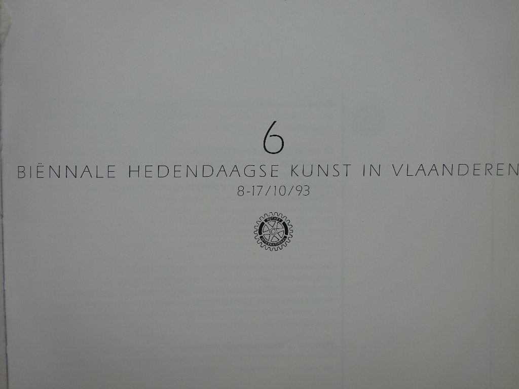 6e biënnale hedendaagse kunst, Rotary Aalter 1993, Enlèvement ou Envoi, Comme neuf, Peinture et dessin