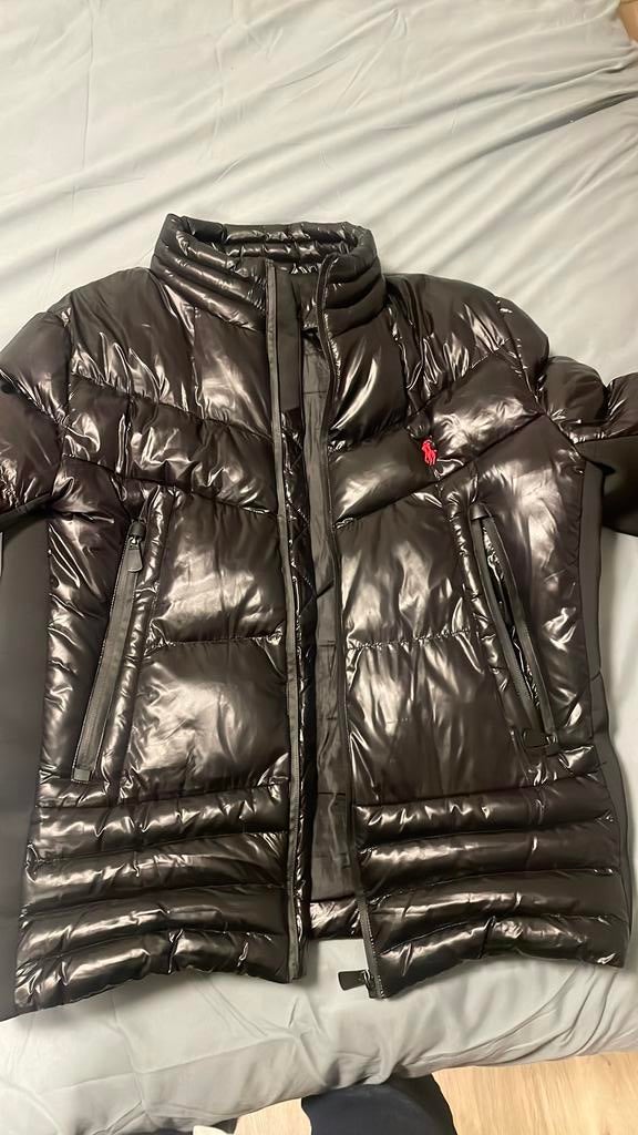 zwarte ralph lauren jas, Kleding | Heren, Jassen | Winter, Ophalen of Verzenden, Zo goed als nieuw, Maat 52/54 (L), Zwart